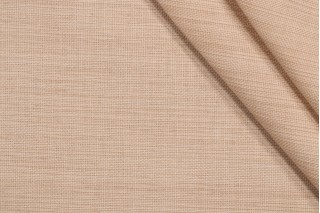 Textured Solid Woven Outdoor Fabric in Parchment 
