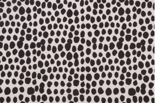 Terrasol - Signature Dot Printed Polyester Outdoor Fabric in Black/White 