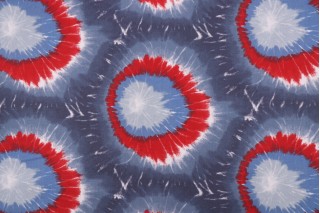 Premier Prints Mod Tie Dye Printed Cotton Drapery Fabric in Freedom 