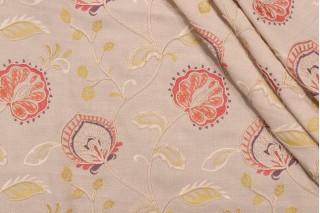 Richloom Ceremony Embroidered Drapery Fabric in Marsal 