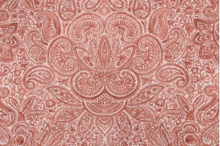 Stof France Pendjab Printed Drapery Fabric in Terracotta 