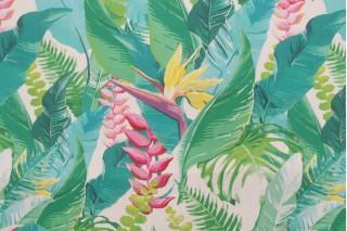 Terrasol - Borneo Printed Acrylic Outdoor Fabric in Lagoon 