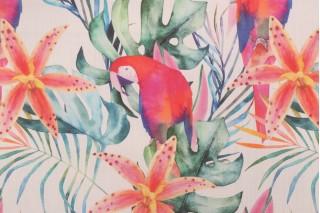 Terrasol - Parrot Paradise Printed Acrylic Outdoor Fabric in Multi 