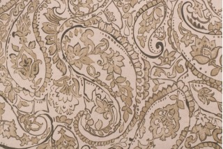 Richloom Ambrosia Printed Cotton Blend Drapery Fabric in Flaxen 