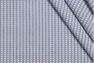 PK Lifestyles Linear Leaves Woven Decorator Fabric in Baltic 
