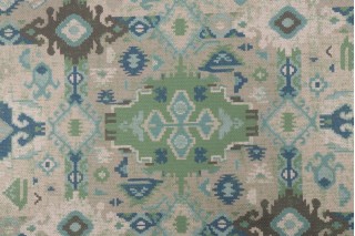 Kaufmann Oakley Printed Drapery Fabric in Cactus 