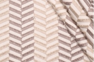 Kaufmann Shortcuts Embroidered Drapery Fabric in Smoke 