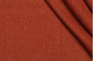 Kaufmann Wallace Woven Upholstery Fabric in Cayenne 
