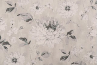 Mill Creek Aldeburg Printed Polyester Drapery Fabric in Sterling 