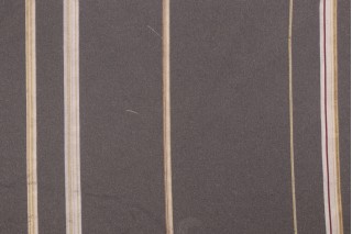 Stripe Woven Sheer Drapery Fabric in Redstone