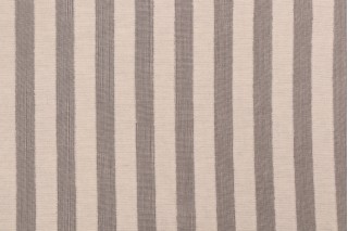 Stripe Woven Sheer Drapery Fabric in Vanilla