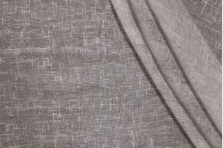 Old World Weavers Dust Sheer Drapery Fabric in Smoked Gray