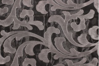Westbury Belvedere Sheer Drapery Fabric in Silver