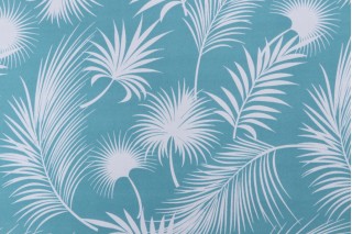 Terrasol Panama Printed Polyester Outdoor Fabric in Seafoam 