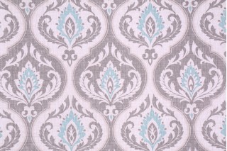 Mill Creek Raymond Waites Rubina Printed Cotton Drapery Fabric in Stone Harbor 