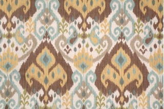 Mill Creek Witherfield-Sussex Printed Textured Cotton Drapery Fabric in Island