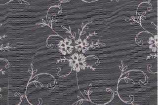 Old World Weavers Chiara Sheer Lace Drapery Fabric in Berre/Beige