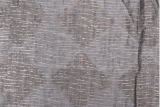 Grey Watkins Sumbawa Sheer Drapery Fabric in Silver