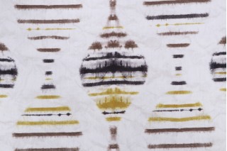 Richloom Dansk Printed Cotton Drapery Fabric in Citronella