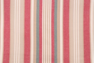 Waverly Meadow Stripe Woven Decorator Fabric in Bloom