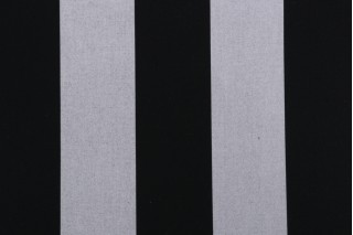  Sunbrella Beaufort 6 Bar 5704-0000 Woven Solution Dyed Acrylic Awning Outdoor Fabric in Black/White