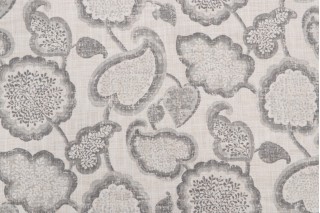 Kaufmann Tiari Printed Polyester Drapery Fabric in Stone