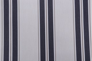 Sunbrella Fancy 4916-0000 Woven Solution Dyed Acrylic Awning Outdoor Fabric in Navy/Taupe