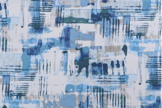 Mill Creek Camoola Printed Polyester Outdoor Fabric in Denim 