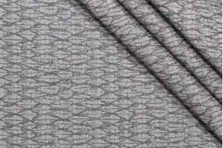 Scribble Trellis Woven Decorator Fabric in Smoke