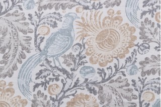Williamsburg Tucker Resist Printed Polyester Outdoor Fabric in Mist 