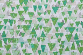 PK Lifestyles Reef Point Printed Polyester Outdoor Fabric in Grass 