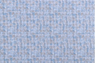 Mill Creek Ilixo Printed Cotton Drapery Fabric in Seastone