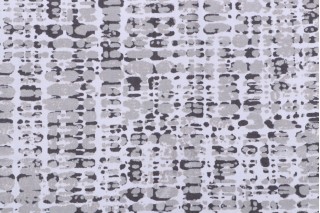 Kaufmann Lacquer Printed Cotton Drapery Fabric in Slate