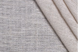 Lino Textiles Zoe Sheer Drapery Fabric in Silver on Ivory 