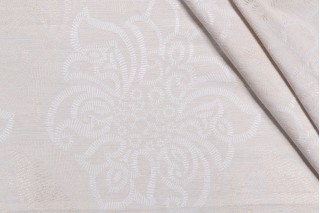 Fonthill Beltrano Woven Italian Decorator Fabric in Ivory