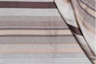 Old World Weavers Chalonnaise Woven Drapery Fabric in Cafe