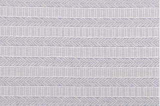 Waverly Admiral Stripe Woven Chenille Upholstery Fabric in Nickel
