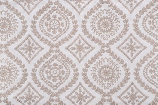 Ellen Degeneres Alaro Emb Drapery Fabric in Twine