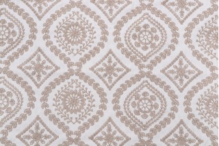 Ellen Degeneres Alaro Emb Drapery Fabric in Twine
