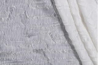 Alhambra Rinoa Sheer Drapery Fabric in White