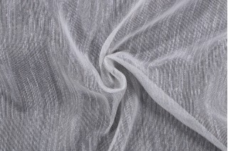 Aldeco Chicness Sheer Drapery Fabric in Vaporous Gray