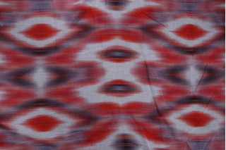 1 Yard Lelievre Paris Calypso Sheer Drapery Fabric in Coquelicot