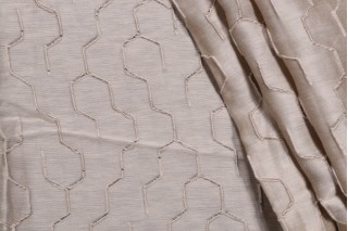 1 Yard Lelievre Paris Root Woven Drapery Fabric in Dune