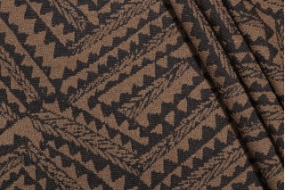 PK Lifestyles Braided Lines Woven Upholstery Fabric in Teak 
