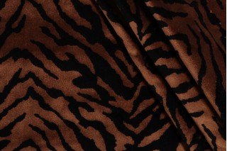 Hamilton Liam Velvet Upholstery Fabric in Ginger 