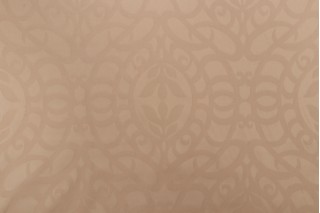 Medallion Woven Drapery Fabric in Cognac