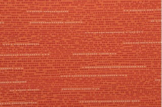 Stripe Woven Decorator Fabric in Flame