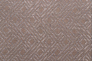 Lattice Woven Upholstery Fabric in Stone