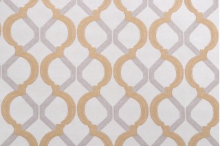 Lattice Woven Chenille Upholstery Fabric in Sterling