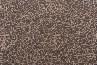 Scrollwork Woven Decorator Fabric in Old Gold